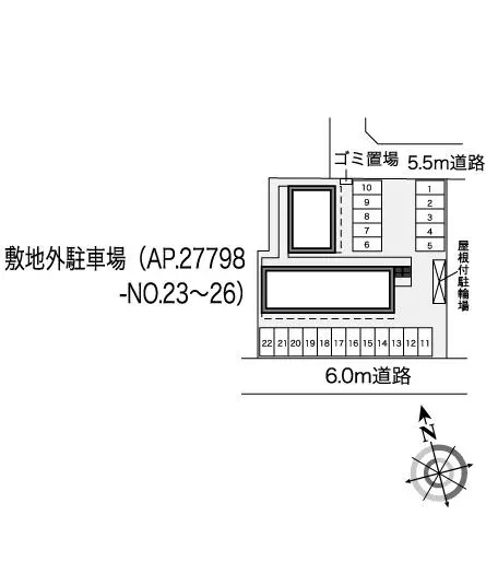 ★手数料０円★豊橋市牛川通３丁目 月極駐車場